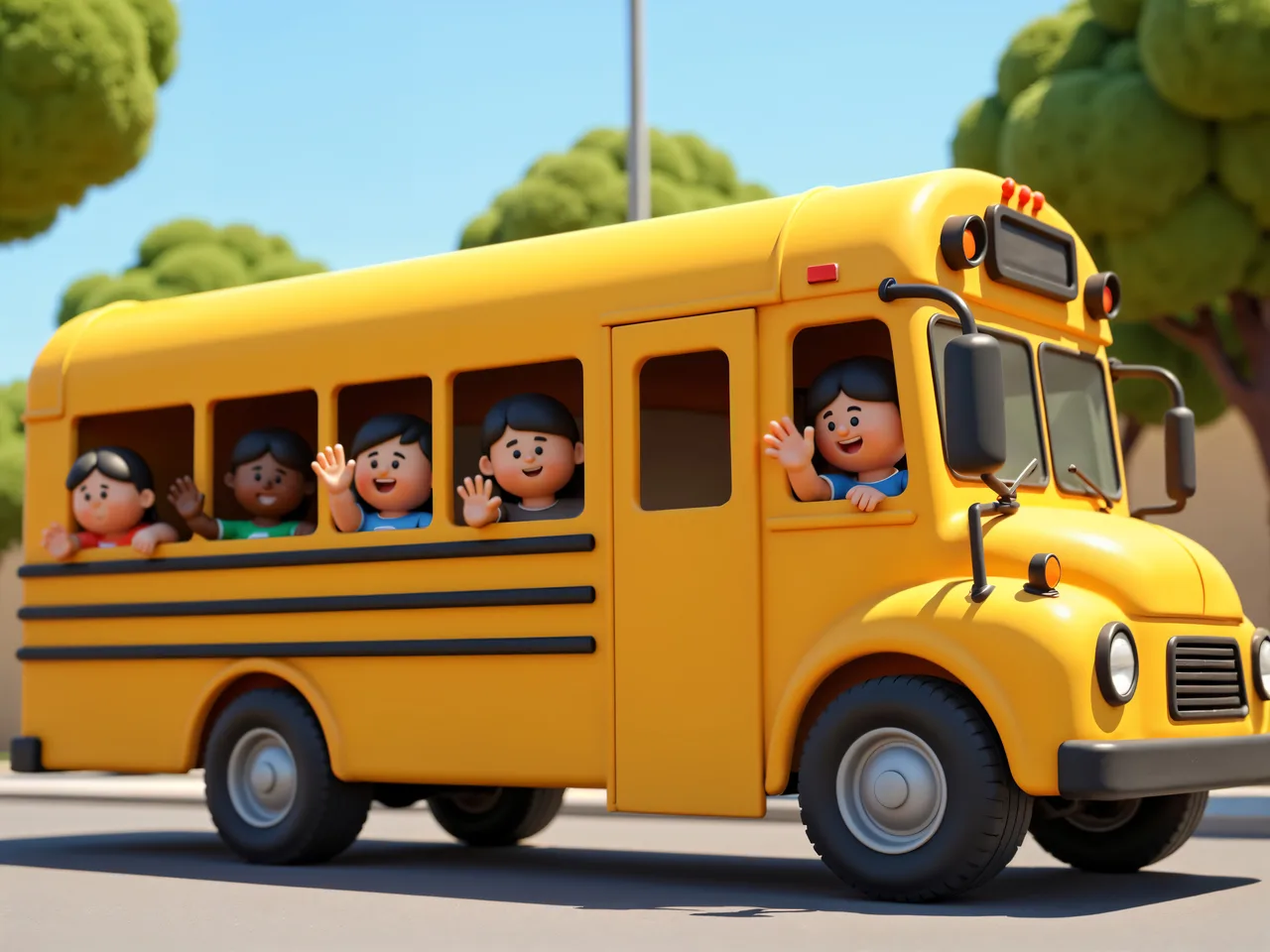 Students participating in Cartoon Making Competition